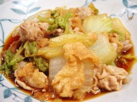 簡単！豚バラ白菜醤油炒め